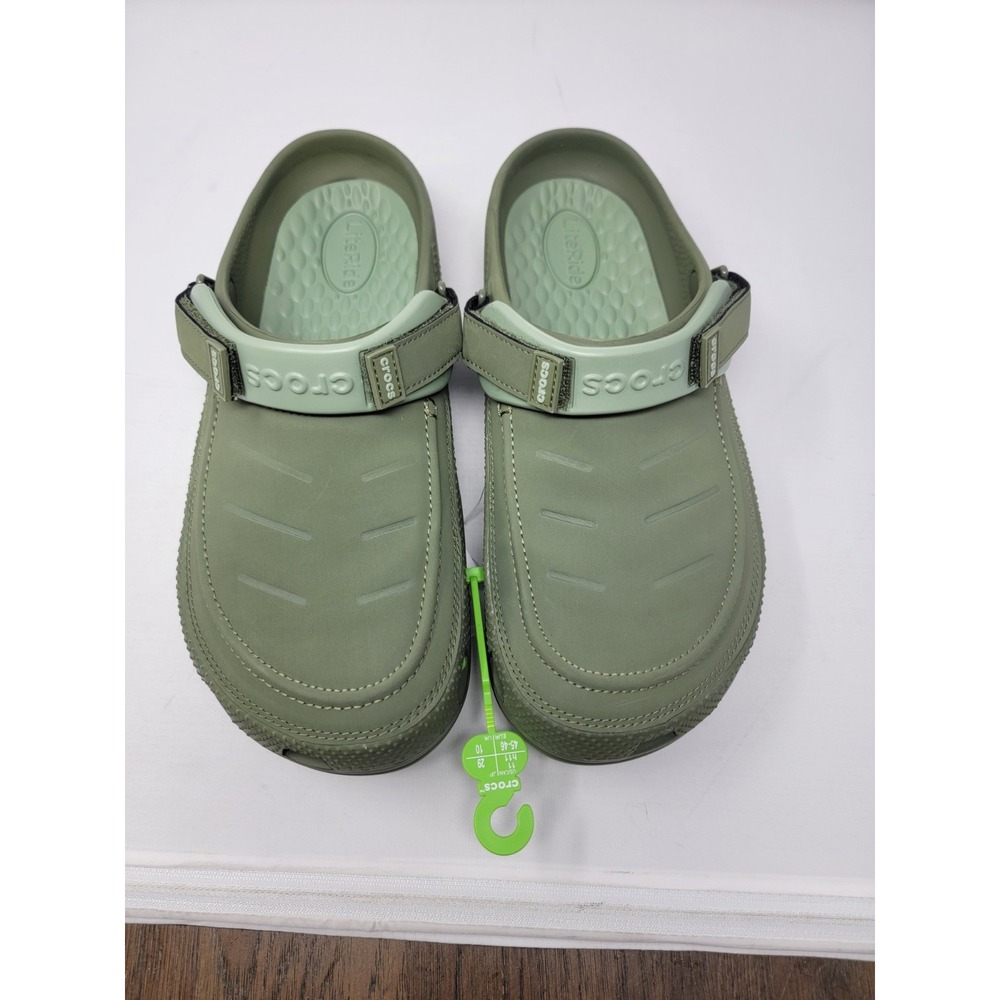 Crocs Yukon Vista II LiteRide Clogs Men Green Size 11 New with Tags - Picture 7 of 10